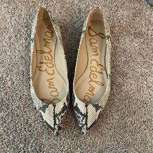 Sam Edelman Snakeskin Flats Size 9